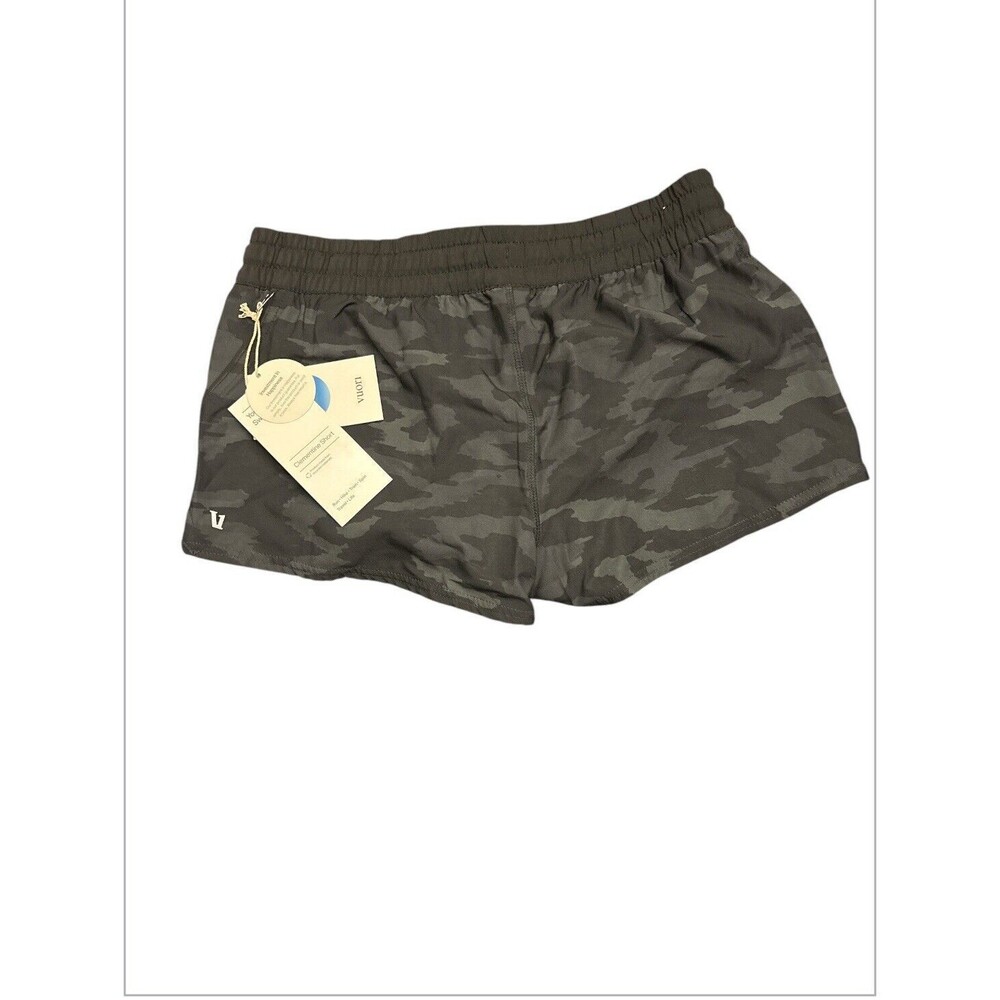Vuori Women’s Clementine Shorts 2.5” Inseam Black Watercolor Camo Small New $58 - Picture 2 of 4